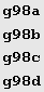 g98a g98b g98c g98d 